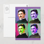 Carte Postale Nikola Tesla (Devant / Derrière)