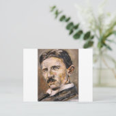 Carte Postale Nikola Tesla (Debout devant)