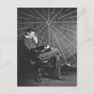 Carte Postale Nikola Tesla, 1896