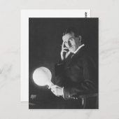 Carte Postale Nikola Tesla, 1898. (Devant / Derrière)
