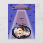 Carte Postale Nikola Tesla Genius (Devant)