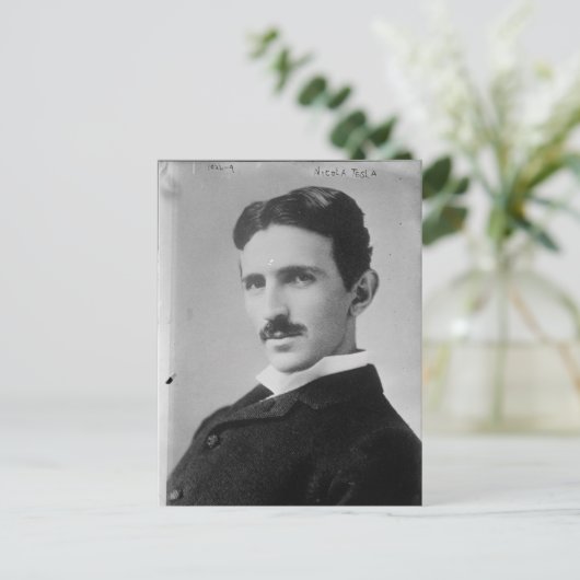 Carte Postale Nikola Tesla Portrait (Debout devant)
