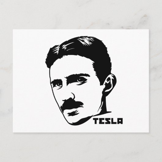 Carte postale Nikola Tesla Portrait (Devant)