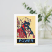 Carte Postale Nikola Tesla Power (Poster semblable à Obama) (Debout devant)