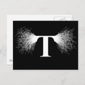 Carte Postale Nikola Tesla - Tesla Coil - Éclair (Devant / Derrière)