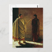 Carte Postale Nikolai Ge - Qu'est-ce que la vérité ? Christ et P (Devant / Derrière)