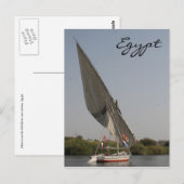 Carte Postale nile felouque egypte (Devant / Derrière)