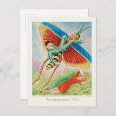 Carte Postale Nils von Dardel Grasshopper Gräshoppan 1931 (Devant / Derrière)