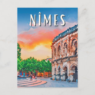 Carte Postale Nîmes Photo Vintage 