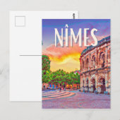 Carte Postale Nîmes Photo Vintage (Devant / Derrière)