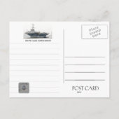 CARTE POSTALE NIMITZ CLASSE SUPERCARRIER (Dos)