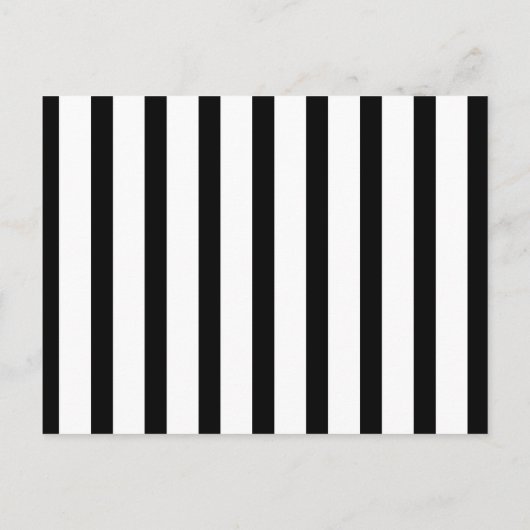 Carte Postale N'importe quel âge Anniversaire Classic Stripe Enr (Dos)