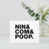 CARTE POSTALE NIN & COM & POOP. (Debout devant)