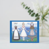 Carte Postale Nina of Norway Paper Doll (Debout devant)