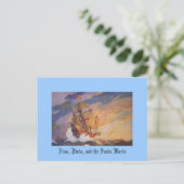 Carte Postale Nina, Pinta, et Père Noël Maria (Debout devant)