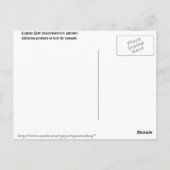 Carte Postale Nina, Pinta, et Père Noël Maria (Dos)