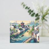 Carte Postale Ningbo, Chine (Debout devant)