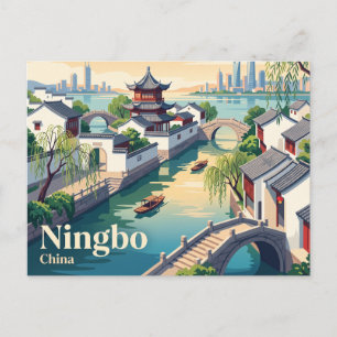 Carte Postale Ningbo, Chine