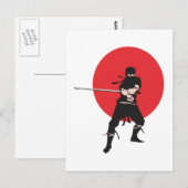 Carte Postale Ninja (Devant / Derrière)