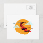 Carte postale Ninja (Devant / Derrière)