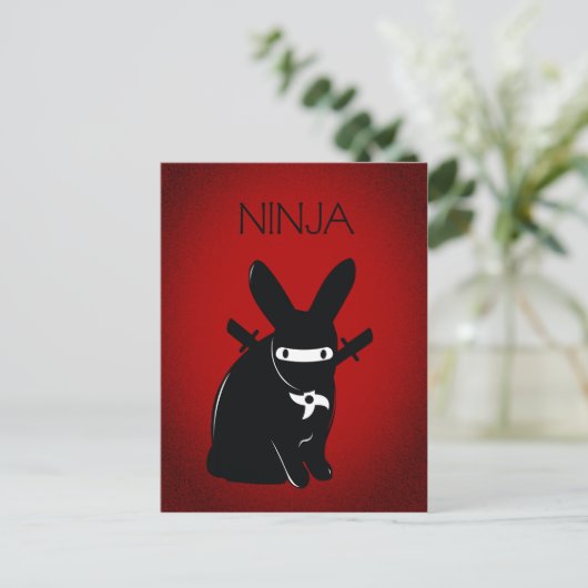 CARTE POSTALE NINJA (Debout devant)