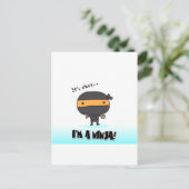 CARTE POSTALE NINJA (Debout devant)