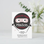 Carte Postale Ninja Arts Martiaux Karate Boys Anniversaire N'Imp (Debout devant)