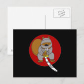 Carte Postale Ninja Beaver (Devant / Derrière)