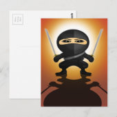 Carte Postale Ninja Boy (Devant / Derrière)
