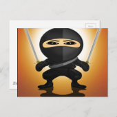 Carte Postale Ninja Boy (Devant / Derrière)