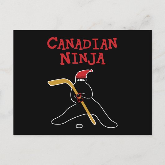 Carte Postale Ninja canadien (Devant)