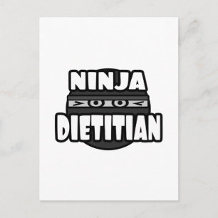 Carte Postale Ninja Dietitian