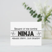 Carte Postale ninja fart (Debout devant)