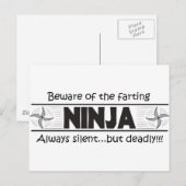 Carte Postale ninja fart (Devant / Derrière)