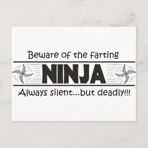 Carte Postale ninja fart