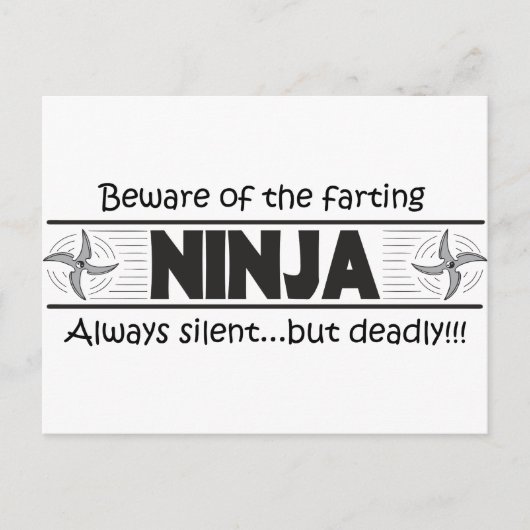 Carte Postale ninja fart (Devant)