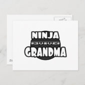 Carte Postale Ninja Grand-mère (Devant / Derrière)