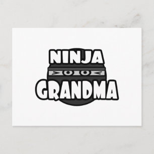 Carte Postale Ninja Grand-mère