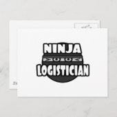 Carte Postale Ninja Logistician (Devant / Derrière)