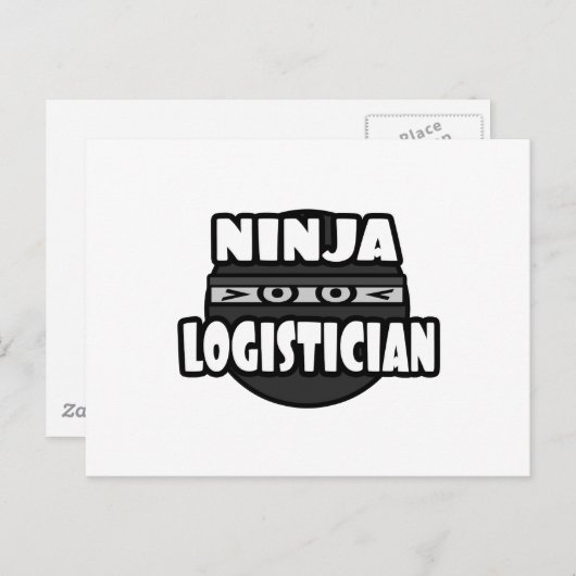 Carte Postale Ninja Logistician (Devant / Derrière)