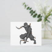 Carte Postale Ninja ~ Ninjas Arts Martiaux Guerrier Imaginaire A (Debout devant)