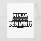 Carte Postale Ninja Podiatrist (Devant)