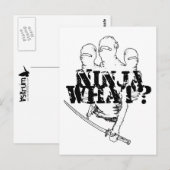CARTE POSTALE NINJA QUOI ? (Devant / Derrière)