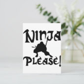 Carte Postale Ninja S'Il Vous Plaît ! (Debout devant)