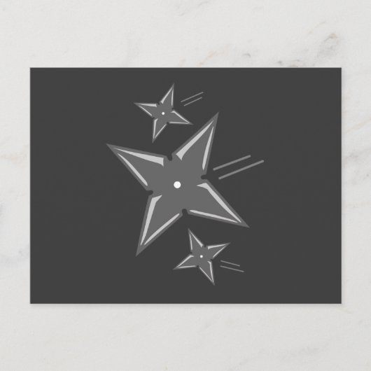 Carte Postale Ninja Stars (Devant)