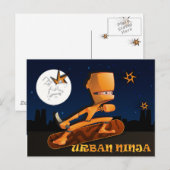 Carte Postale Ninja urbaine (Devant / Derrière)