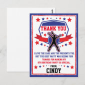 Carte Postale Ninja Warrior Girls Merci (Devant / Derrière)