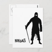 Carte Postale Ninjas (Devant / Derrière)