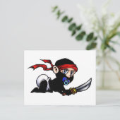 Carte Postale Ninjutsu bébé Ninja (Debout devant)