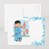 Carte Postale Niño Primera Comunión Fútbol (Devant / Derrière)